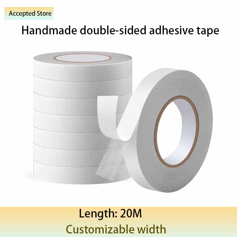 Masking Tape Thin - Ręcznie robiony biały super mocny dwustronny