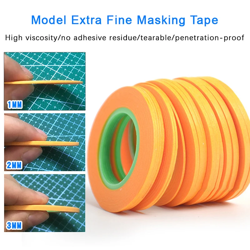 Masking Tape Thin - Taśma maskująca do modeli, lakierowania, kolorowa,