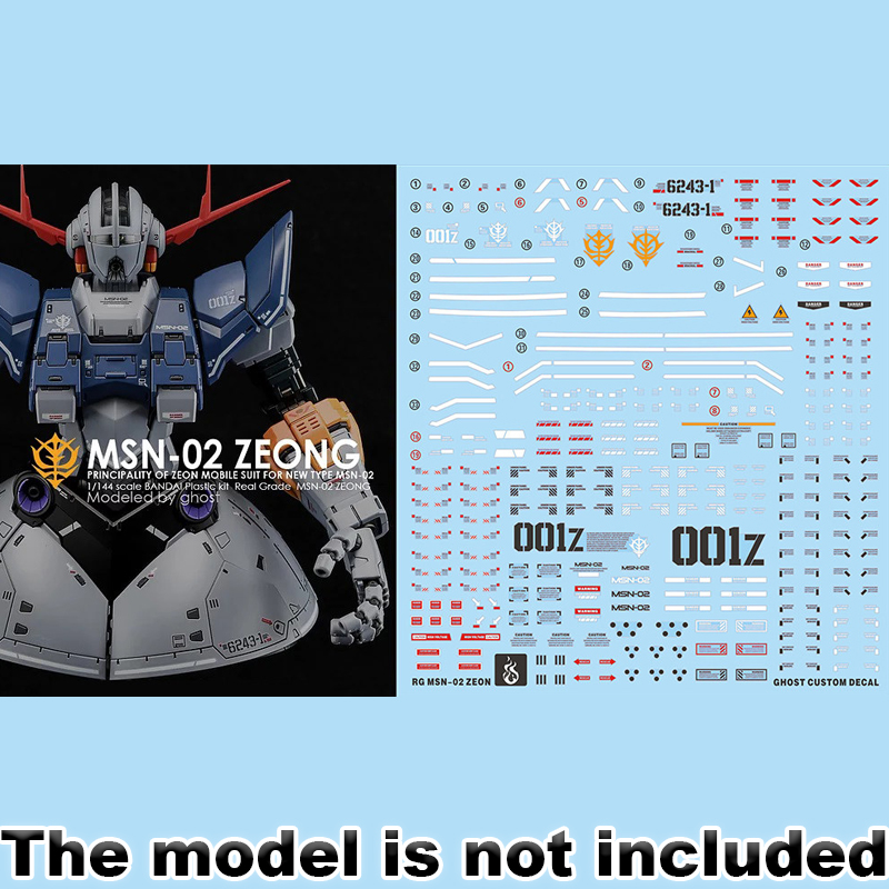 Model Kit Water Decal - Naklejki modelarskie do zestawów RG 1/144