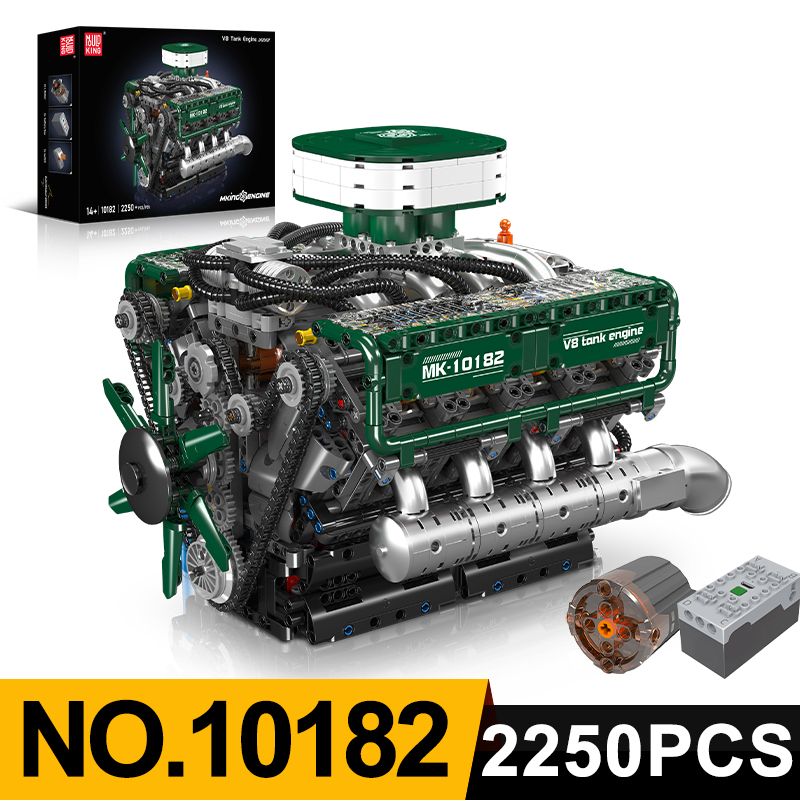 Model Kit V8 - Mould King 10182 Model silnika V8