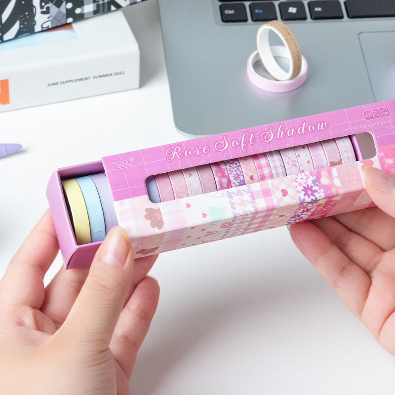 Masking Tape Thin - 1 opakowanie/20 rolek 2m ultracienkiej taśmy