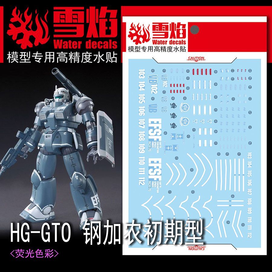 Model Kit Water Decal - Precyzyjne fluorescencyjne naklejki wodne do modeli