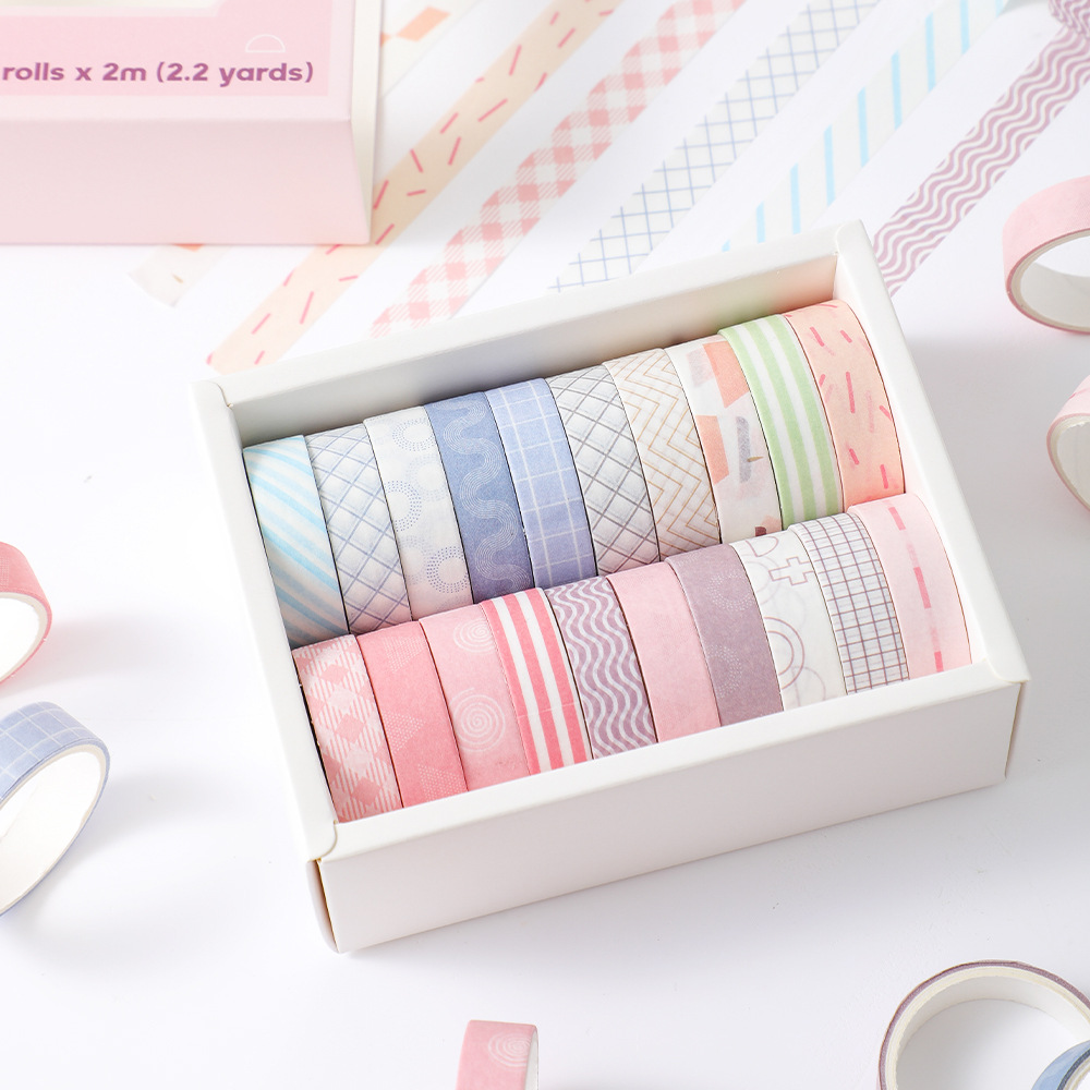Zestaw 20 rolek taśmy washi, p – Masking Tape Thin recenzja i cena