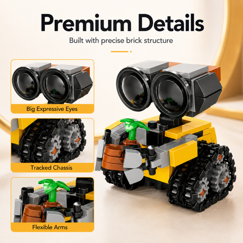 Mini Zestaw Klocków do Budowy  – Model Kit Robot recenzja i cena