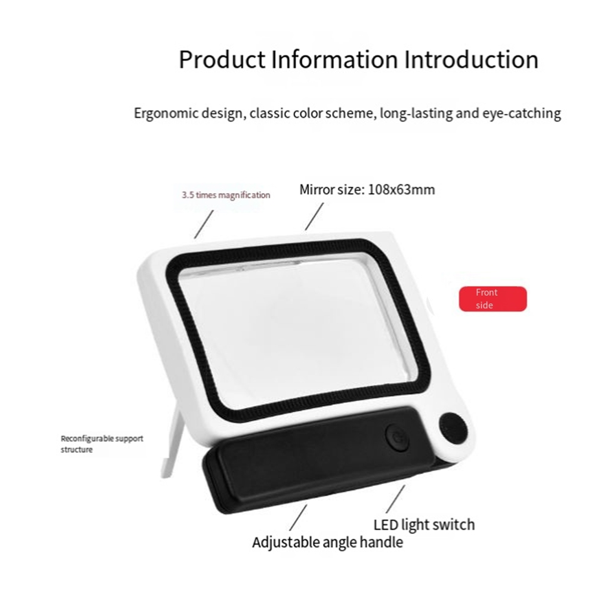 ABNJ 3.5X Profesjonalna Ręczna – Magnifier With Light recenzja i cena