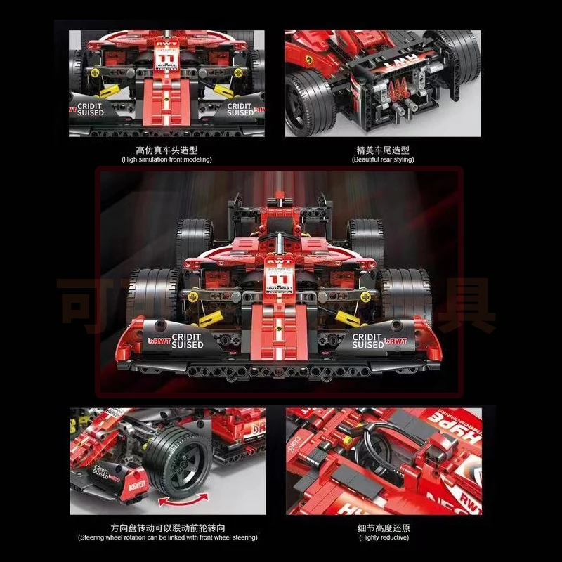 1280 szt. High-Tech samochody  – Model Kit F1 recenzja i cena
