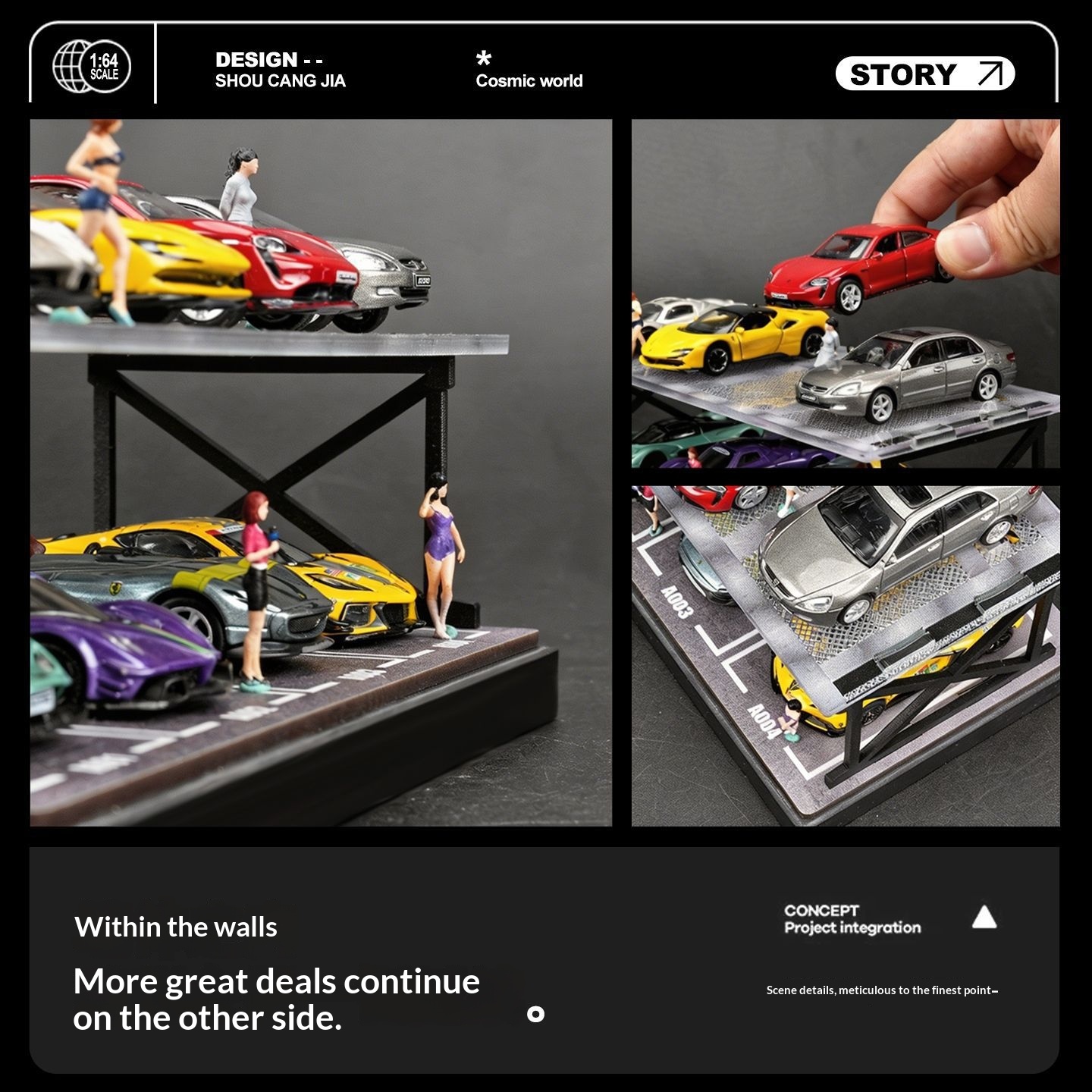 Diorama parkingu dwupiętrowego – Model Kit Diorama recenzja i cena
