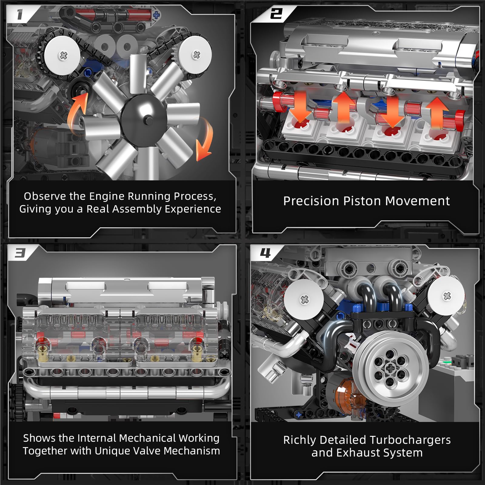 Mould King 10088 Zestaw Klockó – Model Kit V8 recenzja i cena