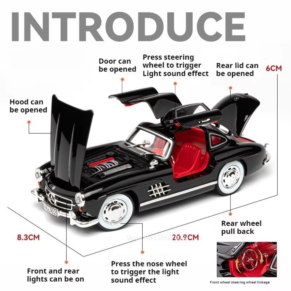 1:24 300SL W140 Alloy Model To – Model Kit Mustang recenzja i cena