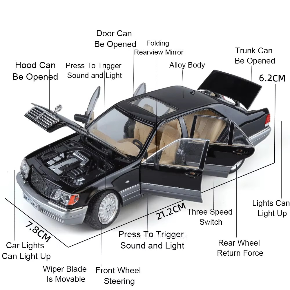 1:24 300SL W140 Alloy Model To – Model Kit Mustang recenzja i cena