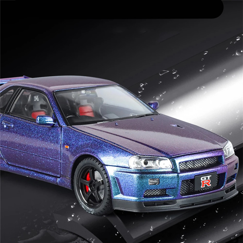 Duży rozmiar 1:18 GTR GT-R R34 – Model Kit Mustang recenzja i cena